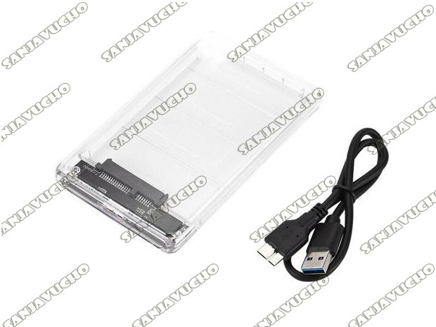 &ua CASE DISCO NOTEBOOK USB 3.0 TRANSPARENTE DN-K209